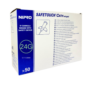 Cateter Intravenoso de Seguridad Safetouch Cath Nº 24 Caja 50 Unids